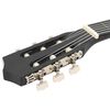 vidaXL Κιθάρα Western Classical Cutaway Σετ 12 Τεμ. 6 Χορδές Μαύρη 38"