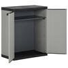 vidaXL Κάδος Απορριμάτων Κήπου Γκρι/Μαύρο 68x40x85 εκ. Πολυπροπυλένιο