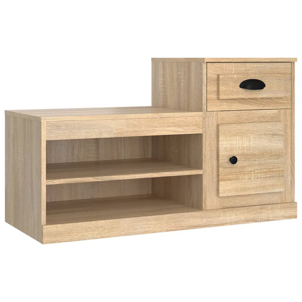 vidaXL Παπουτσοθήκη Sonoma Δρυς 100x42x60 εκ. από Επεξεργασμένο Ξύλο
