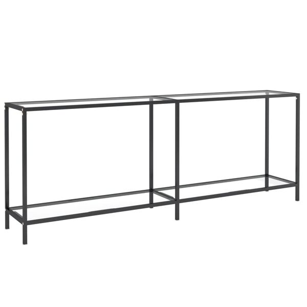 vidaXL Τραπέζι Κονσόλα Διαφανές 200 x 35 x 75,5 εκ. από Ψημένο Γυαλί
