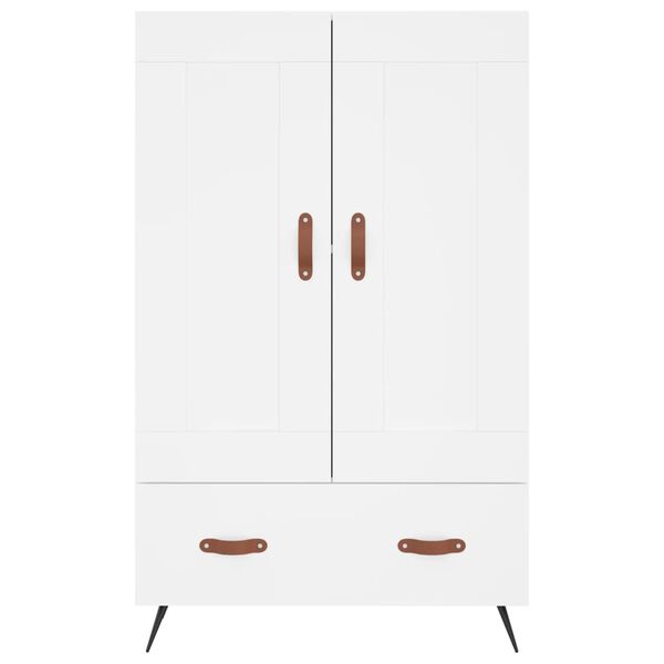 vidaXL Ντουλάπα Λευκή 69,5 x 31 x 115 εκ. από Επεξεργασμένο Ξύλο
