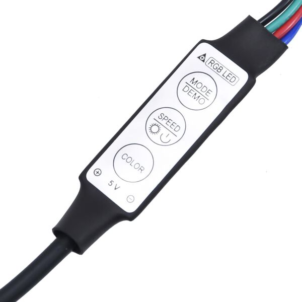 vidaXL Έπιπλο Τηλεόρασης με LED Καφέ Δρυς 135x39x30 εκ.