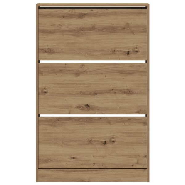 vidaXL Ντουλάπα Παπουτσιών Καρυδιά 80x21x125,5 εκ Επεξεργασμένο Ξύλο