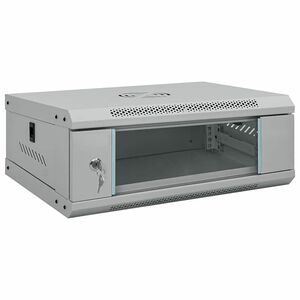 vidaXL Ντουλάπα δικτύου με αποθήκευση Γκρι 53 x 35 x 21 εκ Ατσάλι