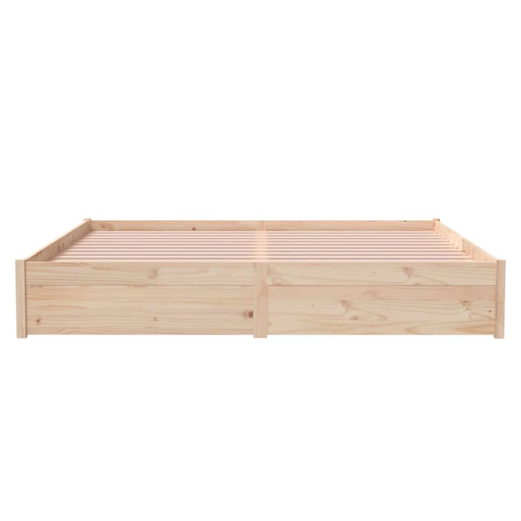 vidaXL Πλαίσιο Κρεβατιού 180 x 200 εκ. Μασίφ Ξύλο Super King Size