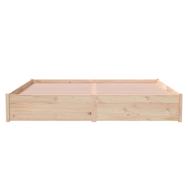 vidaXL Πλαίσιο Κρεβατιού 180 x 200 εκ. Μασίφ Ξύλο Super King Size