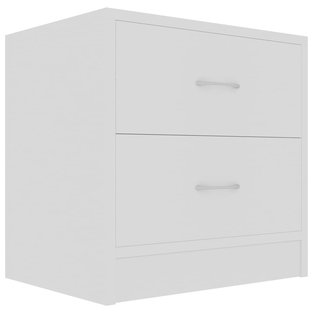 vidaXL Κομοδίνο Λευκό 40 x 30 x 40 εκ. από Επεξ. Ξύλο