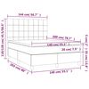 vidaXL &Kappa;&rho;&epsilon;&beta;ά&tau;&iota; Boxspring &mu;&epsilon; &Sigma;&tau;&rho;ώ&mu;&alpha; &Sigma;&kappa;&omicron;ύ&rho;&omicron; &Mu;&pi;&lambda;&epsilon; 140x200 &epsilon;&kappa;. &Beta;&epsilon;&lambda;&omicron;ύ&delta;&iota;&nu;&omicron;