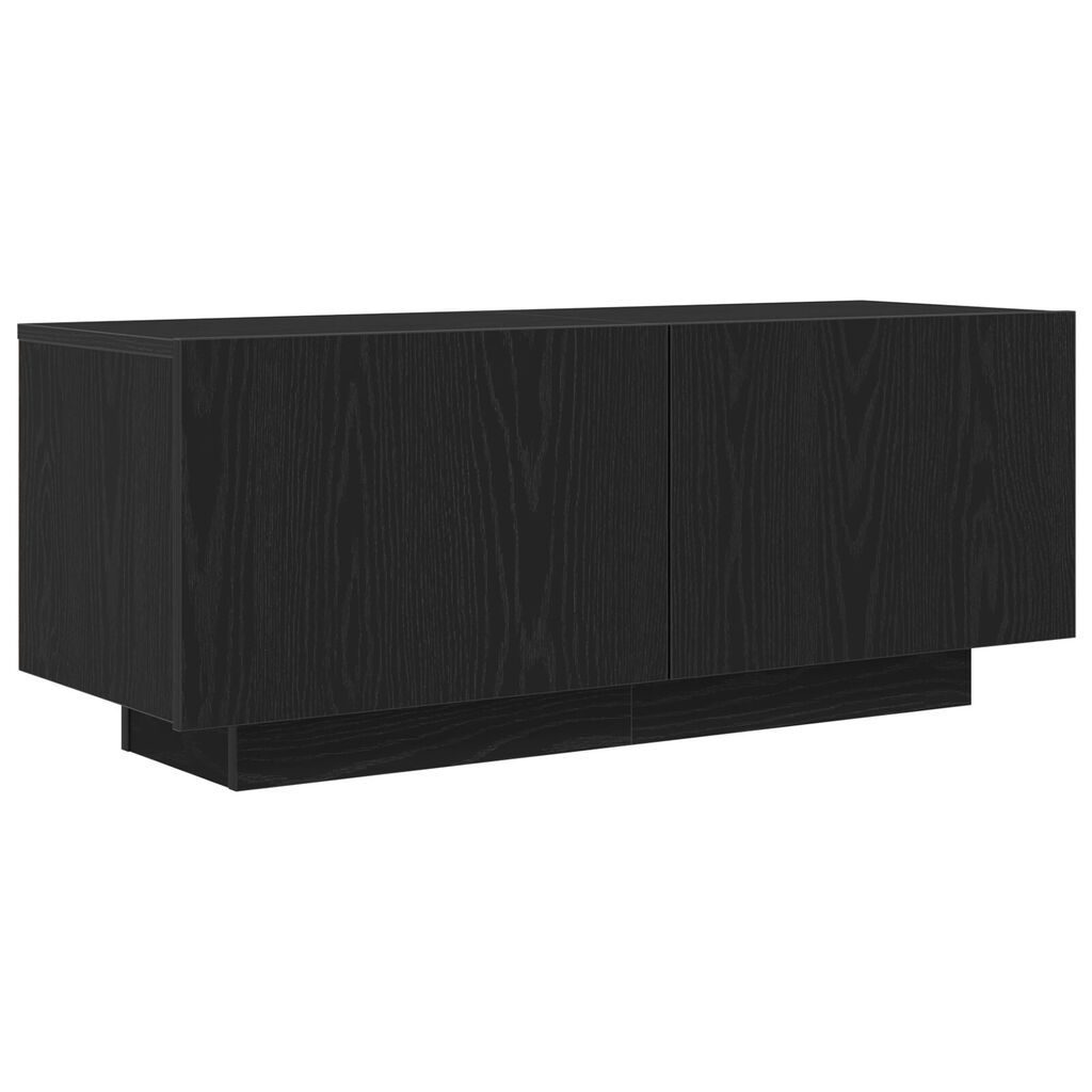 vidaXL Ντουλάπα τηλεόρασης Μαύρη Δρυς 100x35x40 εκ. από Ξύλο