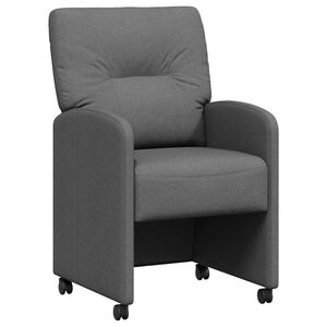 vidaXL Καρέκλες φαγητού 2 pcs Σκούρο γκρι 57 x 67 x 95 εκ ύφασμα