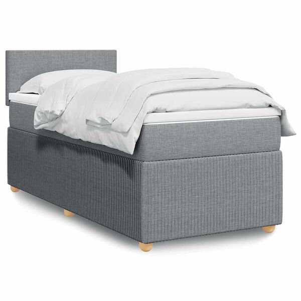 vidaXL &Kappa;&rho;&epsilon;&beta;ά&tau;&iota; Boxspring &mu;&epsilon; &Sigma;&tau;&rho;ώ&mu;&alpha; &Alpha;&nu;&omicron;&iota;&chi;&tau;ό &Gamma;&kappa;&rho;&iota; 90x200 &epsilon;&kappa;. &Upsilon;&phi;&alpha;&sigma;&mu;ά&tau;&iota;&nu;&omicron;