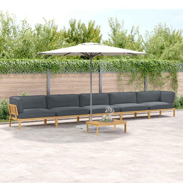 vidaXL &Sigma;&epsilon;&tau; &Kappa;&alpha;&nu;&alpha;&pi;έ &mu;&epsilon; &mu;&alpha;&xi;&iota;&lambda;ά&rho;&iota; 6 pcs &Alpha;&nu;&theta;&rho;&alpha;&kappa;ί &Sigma;&tau;&epsilon;&rho;&epsilon;ό &Xi;ύ&lambda;&omicron; &Alpha;&kappa;&alpha;&kappa;ί&alpha;&sigmaf;