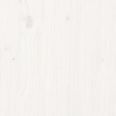 vidaXL Καλάθι Ρούχων Λευκό 44 x 44 x 66 εκ. από Μασίφ Ξύλο Πεύκου