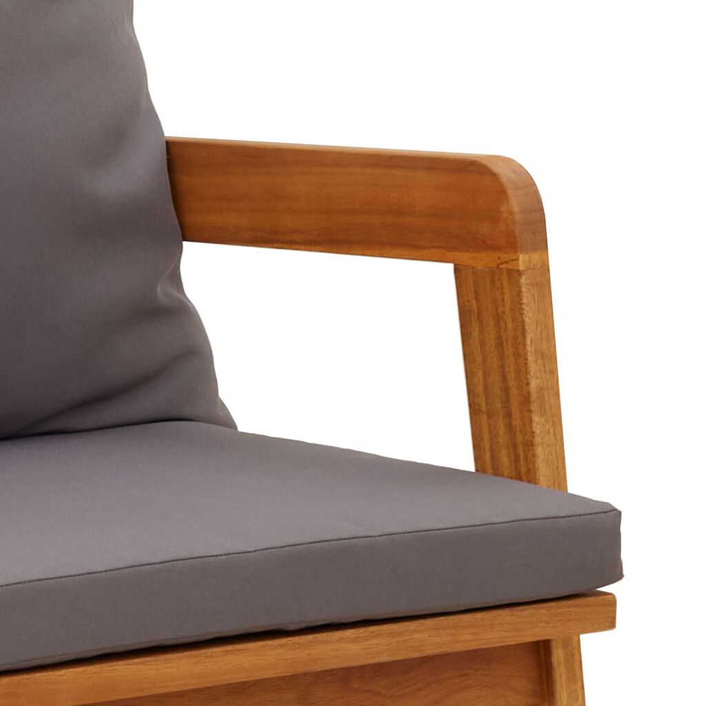 vidaXL Πάγκος Κήπου με Μαξιλάρια 115x65x71 εκ Μασίφ Ξύλο Ακακίας