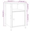 vidaXL Κομοδίνα 2 τεμ. Sonoma Δρυς 40x42x60 εκ. από Επεξεργασμένο Ξύλο
