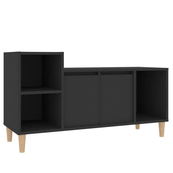 vidaXL Έπιπλο Τηλεόρασης Μαύρο 100x35x55 εκ. Επεξ. Επεξεργασμένο Ξύλο