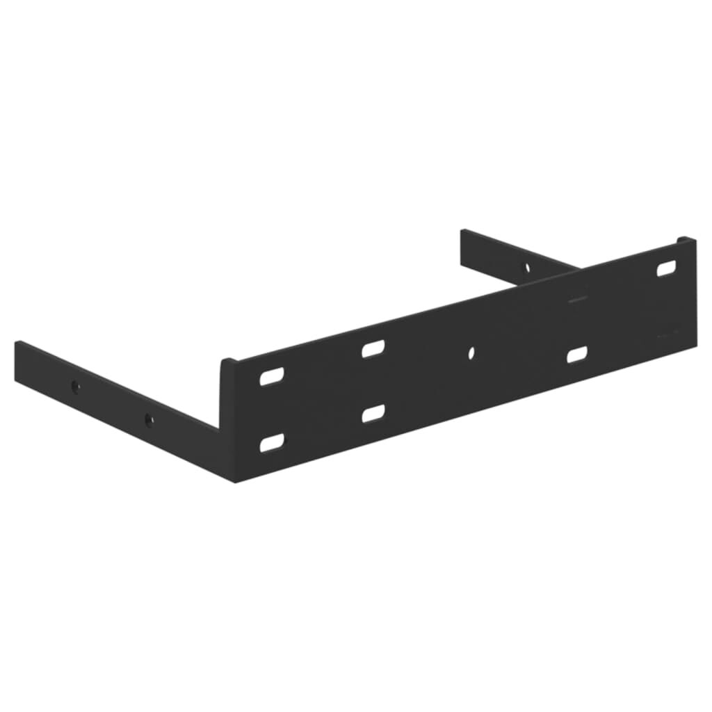 vidaXL Ράφια Τοίχου Γωνιακά 2 τεμ. Δρυς/Λευκό 25 x 25 x 3,8 εκ από MDF