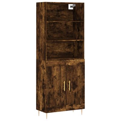 vidaXL Ντουλάπι Καπνιστή Δρυς 69,5x34x180 εκ. από Επεξεργασμένο Ξύλο