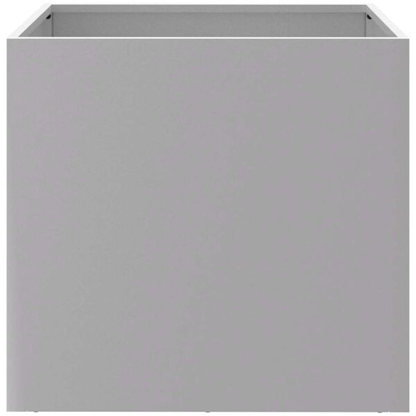 vidaXL Ζαρντινιέρες 2 τεμ. Ασημί 42 x 40 x 39 εκ. Γαλβανισμένο Χάλυβα