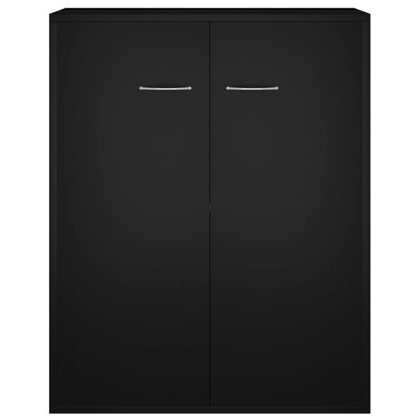 vidaXL Συρταριέρα Μαύρη 60 x 30 x 75 εκ. από Επεξεργασμένο Ξύλο