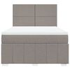 vidaXL &Kappa;&rho;&epsilon;&beta;ά&tau;&iota; Boxspring &mu;&epsilon; &Sigma;&tau;&rho;ώ&mu;&alpha; Taupe 140x190 &epsilon;&kappa;. &Upsilon;&phi;&alpha;&sigma;&mu;ά&tau;&iota;&nu;&omicron;