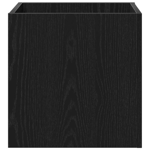 vidaXL Γλάστρα Μαύρη δρυς 40 x 40 x 40 cm Επεξεργασμένο ξύλο