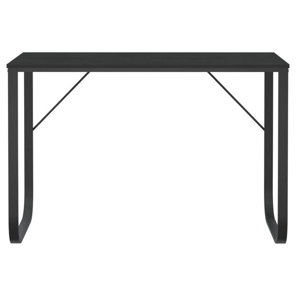 vidaXL Γραφείο Υπολογιστή Μαύρο 110 x 60 x 73 εκ. από Μοριοσανίδα