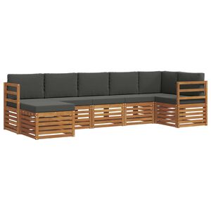 vidaXL &Sigma;&alpha;&lambda;&omicron;&nu;ά&kappa;&iota; &Gamma;&omega;&nu;&iota;&alpha;&kappa;&omicron;ύ &Kappa;&alpha;&nu;&alpha;&pi;έ &mu;&epsilon; &mu;&alpha;&xi;&iota;&lambda;ά&rho;&iota; 7 pcs &Phi;&upsilon;&sigma;&iota;&kappa;ό &kappa;&alpha;&iota; &Alpha;&nu;&theta;&rho;&alpha;&kappa;ί