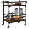 vidaXL Τρόλεϊ Κουζίνας Καπνιστή Δρυς 82x40x78,5 εκ. Επεξεργασμένο Ξύλο