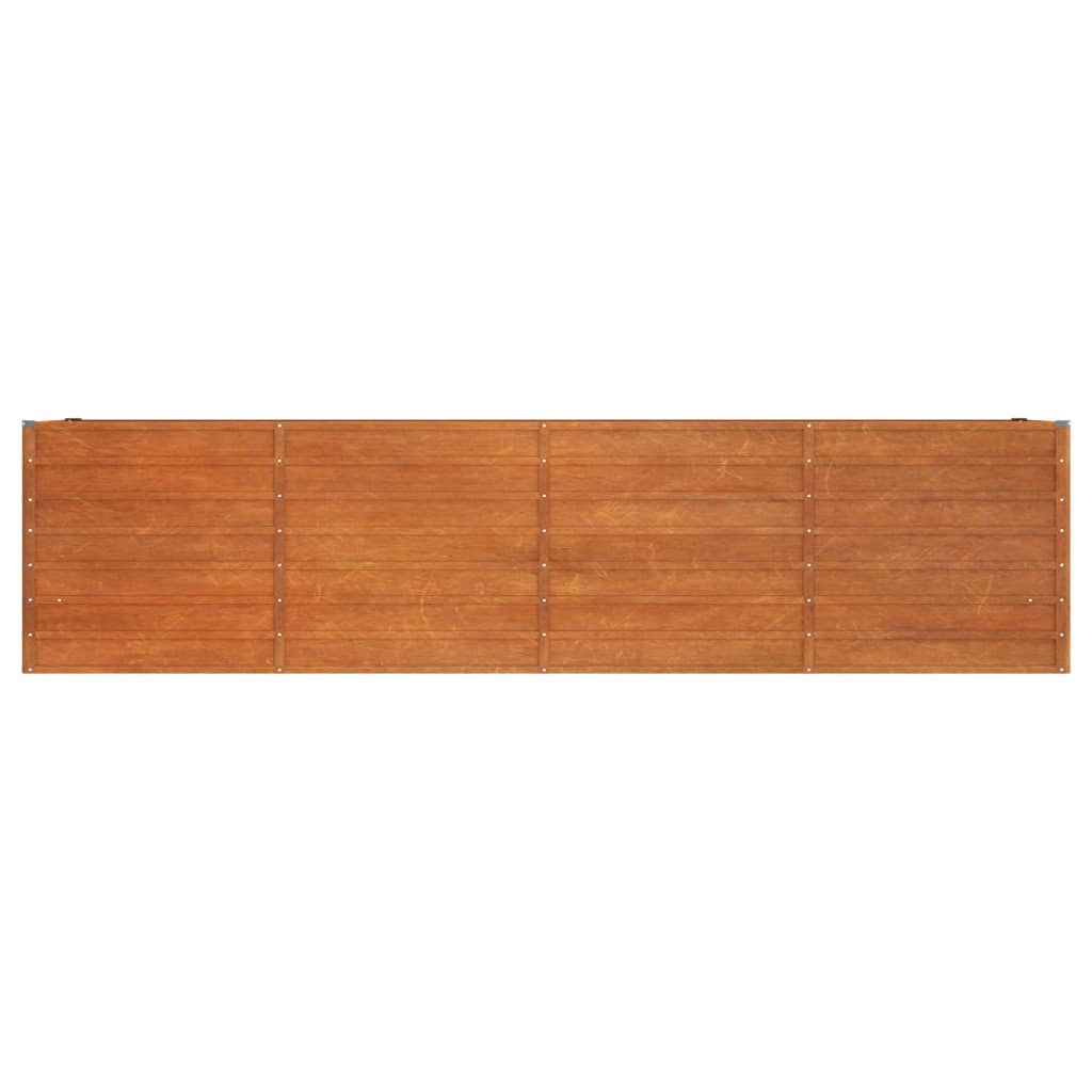 vidaXL Ζαρντινιέρα Σκουριασμένο 320x40x77 εκ. Ατσάλι Σκληρυθέν Αέρα
