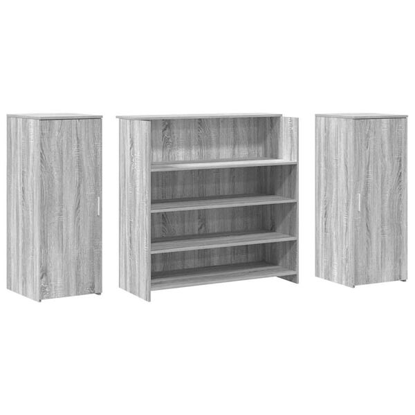 vidaXL Γραφείο υποδοχής 180x50x103,5 εκ. Επεξεργασμένο Ξύλο