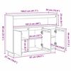 vidaXL Πλαϊνό γραφείο Καφέ 104,5 x 34 x 80 εκ