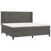 vidaXL &Kappa;&rho;&epsilon;&beta;ά&tau;&iota; Boxspring &mu;&epsilon; &Sigma;&tau;&rho;ώ&mu;&alpha; & LED &Sigma;&kappa;. &Gamma;&kappa;&rho;&iota; 200x200&epsilon;&kappa;. &Beta;&epsilon;&lambda;&omicron;ύ&delta;&iota;&nu;&omicron;