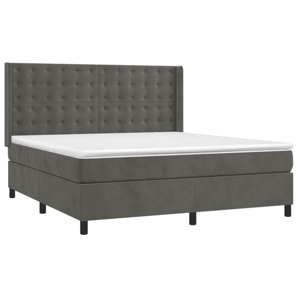 vidaXL &Kappa;&rho;&epsilon;&beta;ά&tau;&iota; Boxspring &mu;&epsilon; &Sigma;&tau;&rho;ώ&mu;&alpha; &Sigma;&kappa;&omicron;ύ&rho;&omicron; &Gamma;&kappa;&rho;&iota; 160x200 &epsilon;&kappa;. &Beta;&epsilon;&lambda;&omicron;ύ&delta;&iota;&nu;&omicron;