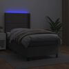 vidaXL &Kappa;&rho;&epsilon;&beta;ά&tau;&iota; Boxspring &mu;&epsilon; &Sigma;&tau;&rho;ώ&mu;&alpha; & LED &Gamma;&kappa;&rho;&iota; 100x200 &epsilon;&kappa;. &Sigma;&upsilon;&nu;&theta;. &Delta;έ&rho;&mu;&alpha;