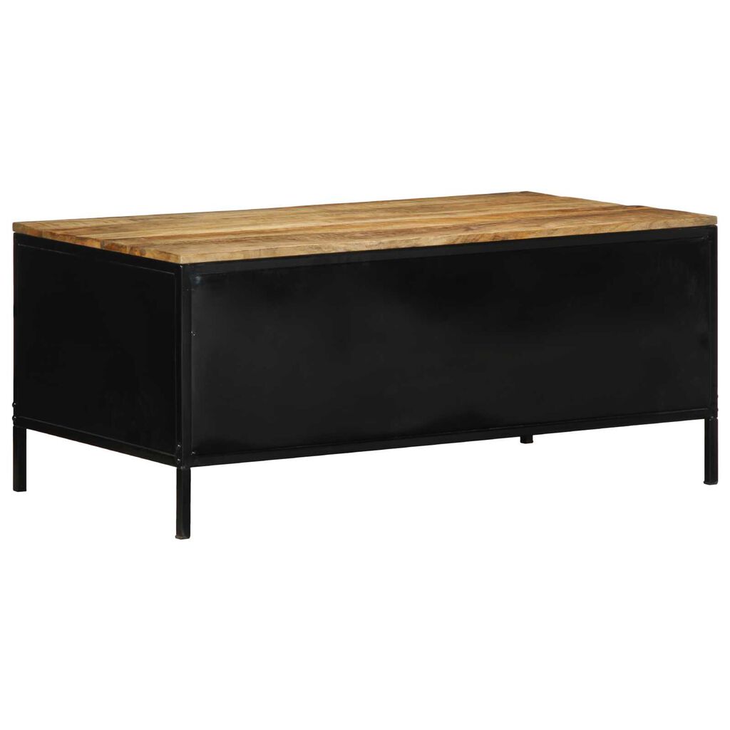 vidaXL Τραπεζάκι Καφέ 90x50x40 cm Μασίφ Ξύλο Ρουστίκ Μάνγκο