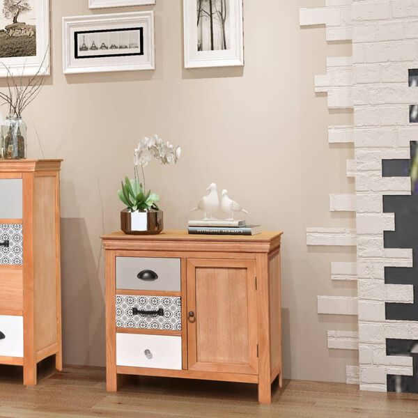 vidaXL Ντουλάπι Αποθήκευσης 65 x 35 x 60 εκ. από Μασίφ Ξύλο Ευκαλύπτου