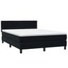 vidaXL &Kappa;&rho;&epsilon;&beta;ά&tau;&iota; Boxspring &mu;&epsilon; &Sigma;&tau;&rho;ώ&mu;&alpha; & LED &Mu;&alpha;ύ&rho;&omicron; 1140x210 &epsilon;&kappa;. &Beta;&epsilon;&lambda;&omicron;ύ&delta;&iota;&nu;&omicron;