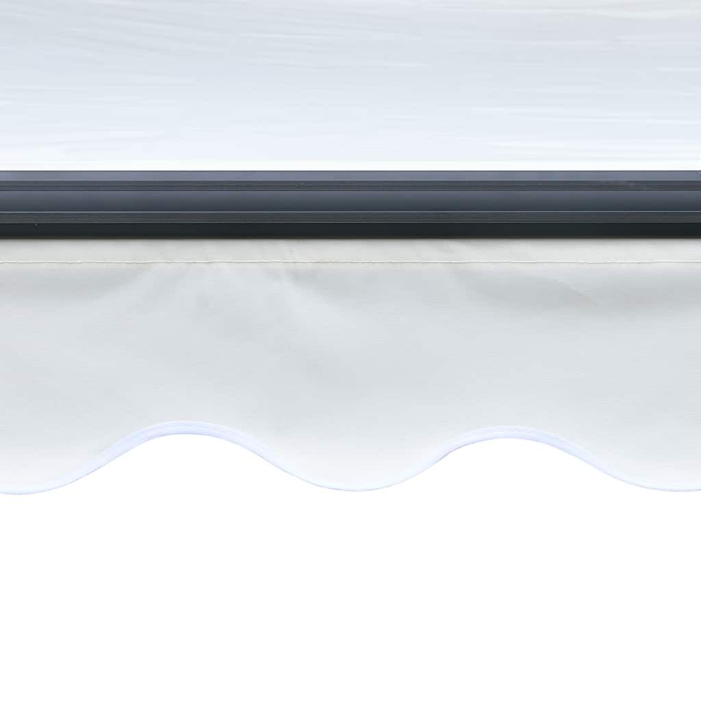 vidaXL Τέντα Συρόμενη Χειροκίνητη με LED Κρεμ 300 x 250 εκ.