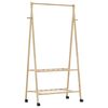 vidaXL &Rho;ά&phi;&iota; &rho;&omicron;ύ&chi;&omega;&nu; &mu;&epsilon; &rho;ά&phi;&iota;&alpha; &kappa;&alpha;&iota; &rho;ό&delta;&epsilon;&sigmaf; 96x45,5x155,5 cm &Mu;&pi;&alpha;&mu;&pi;&omicron;ύ