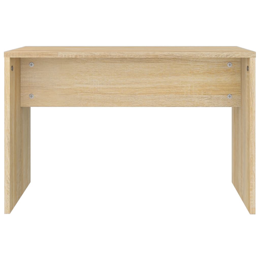 vidaXL Σκαμπό Μπουντουάρ Sonoma δρυς 70 x 35 x 45 εκ. Επεξ. Ξύλο