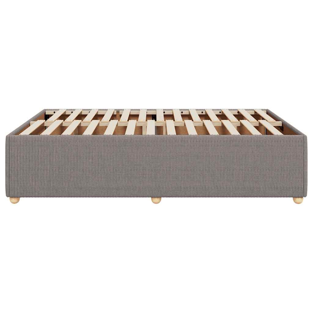 vidaXL Σκελετός Κρεβατιού Χωρίς Στρώμα Taupe 140x200 εκ. Υφασμάτινο