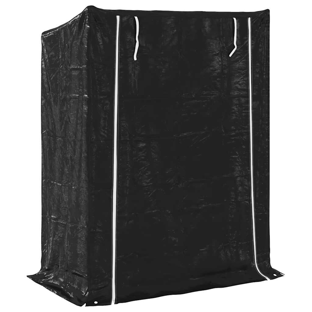 vidaxL Ράφι για καυσόξυλα με κάλυμμα βροχής 150x80x200 εκ.