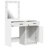 vidaXL Τραπέζι περιποίησης με συρτάρι 2 pcs Λευκό 50 x 41 x 135 εκ