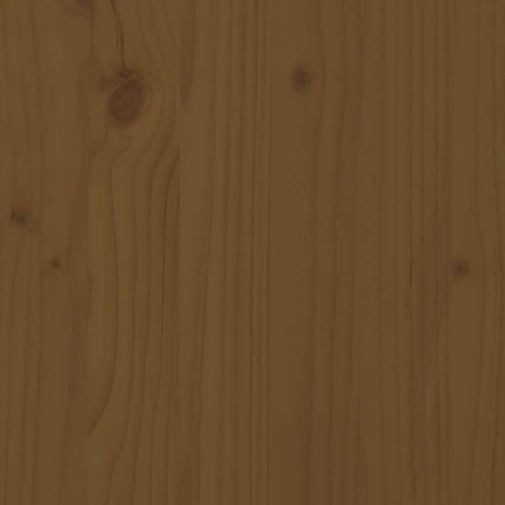 vidaXL Κομοδίνο Καφέ Μελί 40x34x55εκ. από Μασίφ Ξύλο Πεύκου