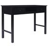 vidaXL Γραφείο Μαύρο 110 x 45 x 76 εκ. Ξύλινο