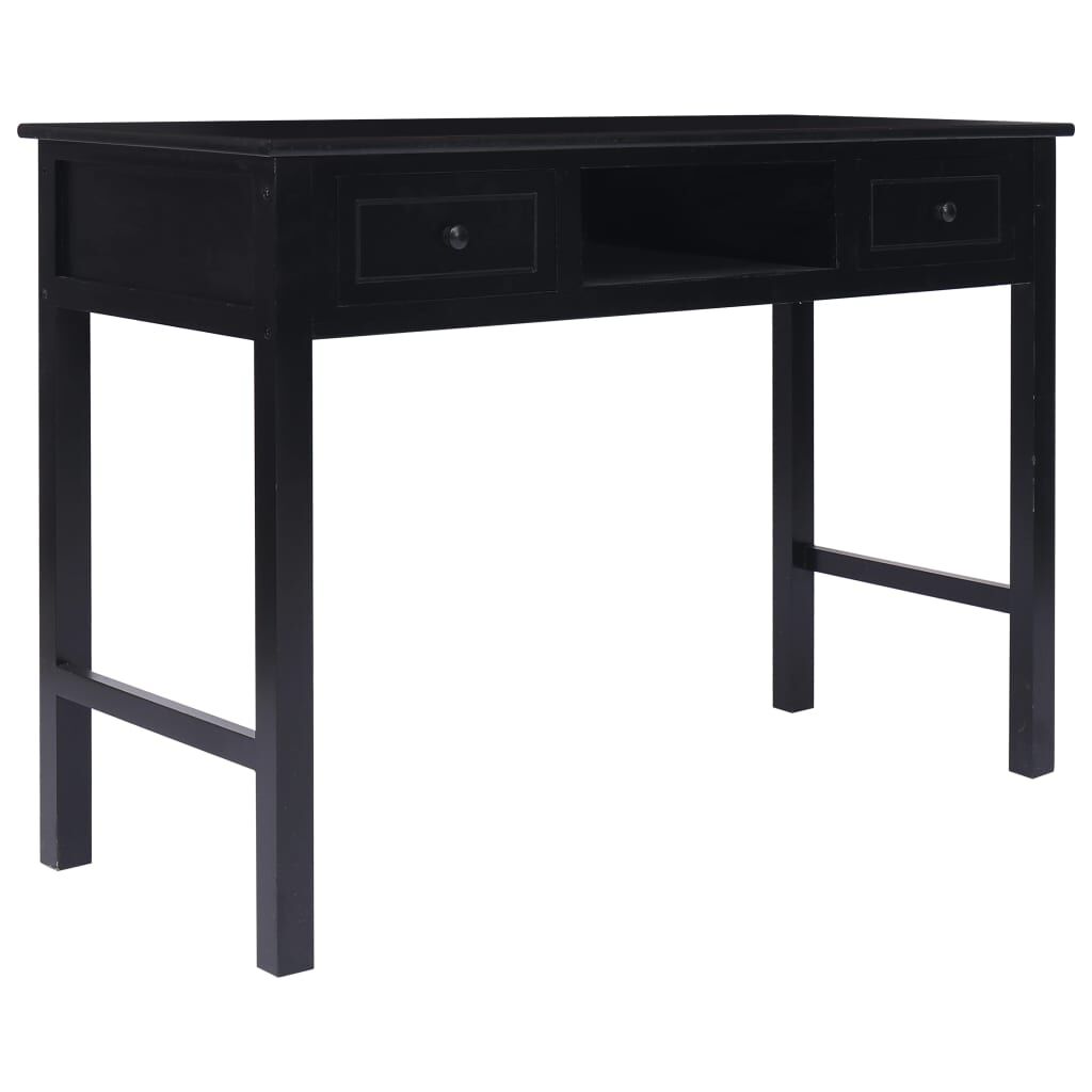 vidaXL Γραφείο Μαύρο 110 x 45 x 76 εκ. Ξύλινο