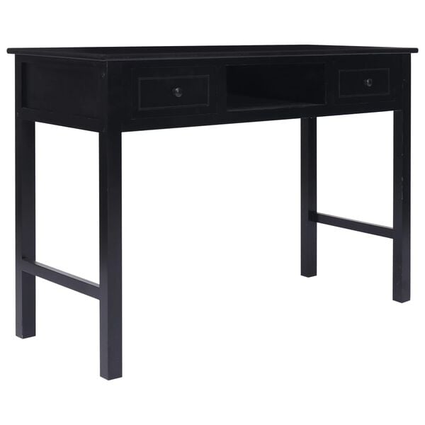 vidaXL Γραφείο Μαύρο 110 x 45 x 76 εκ. Ξύλινο