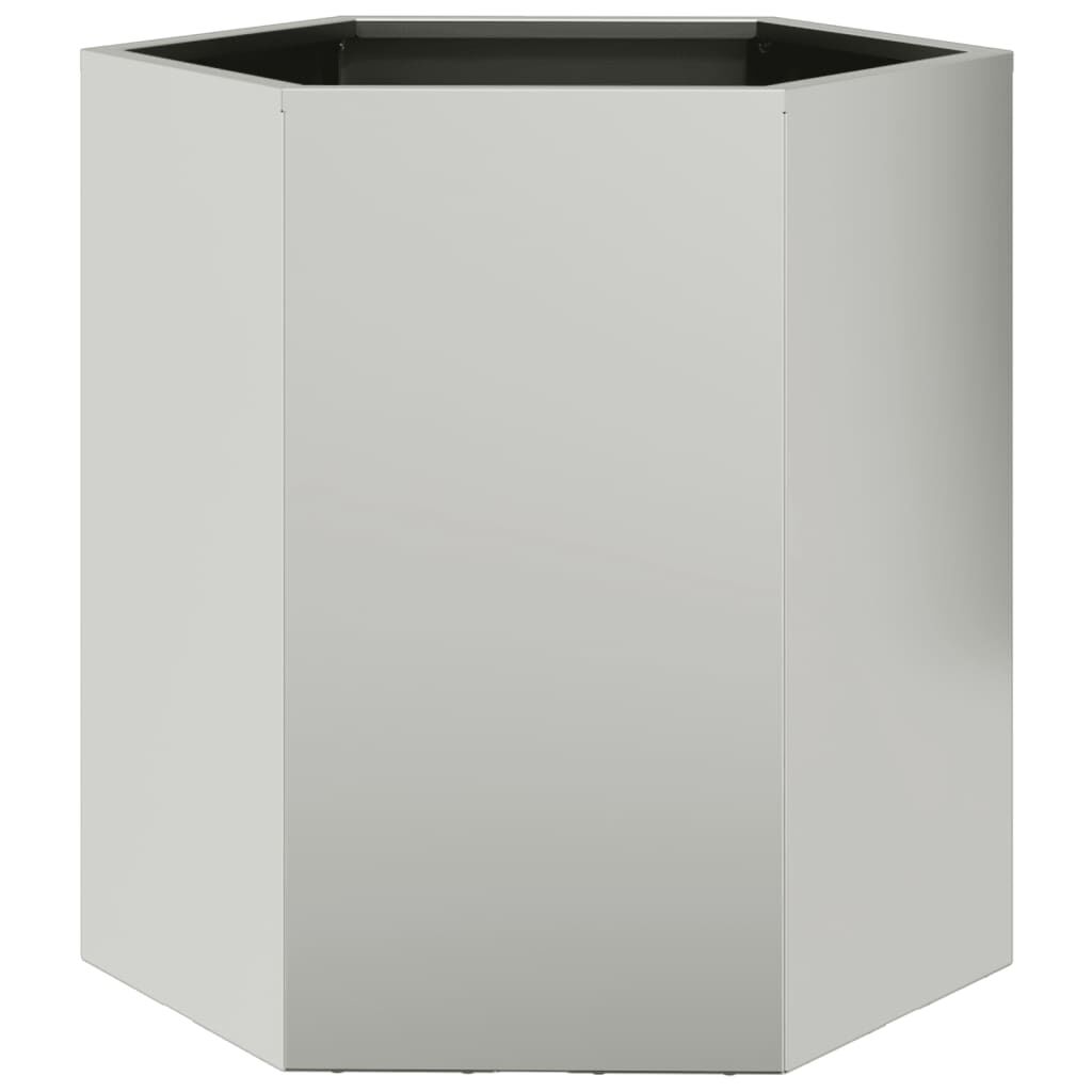 vidaXL Ζαρντινιέρα Κήπου Εξάγωνη 46x40x45 εκ. Χάλυβας καιρού