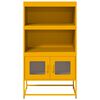 vidaXL Highboard Μουστάρδα κίτρινη 68x39x123 cm Χάλυβας